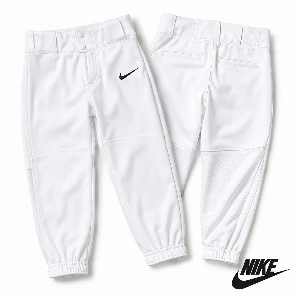 Nike Vapor Select High Baseball Pants Youth XS White BQ6442-100 Team Swoosh